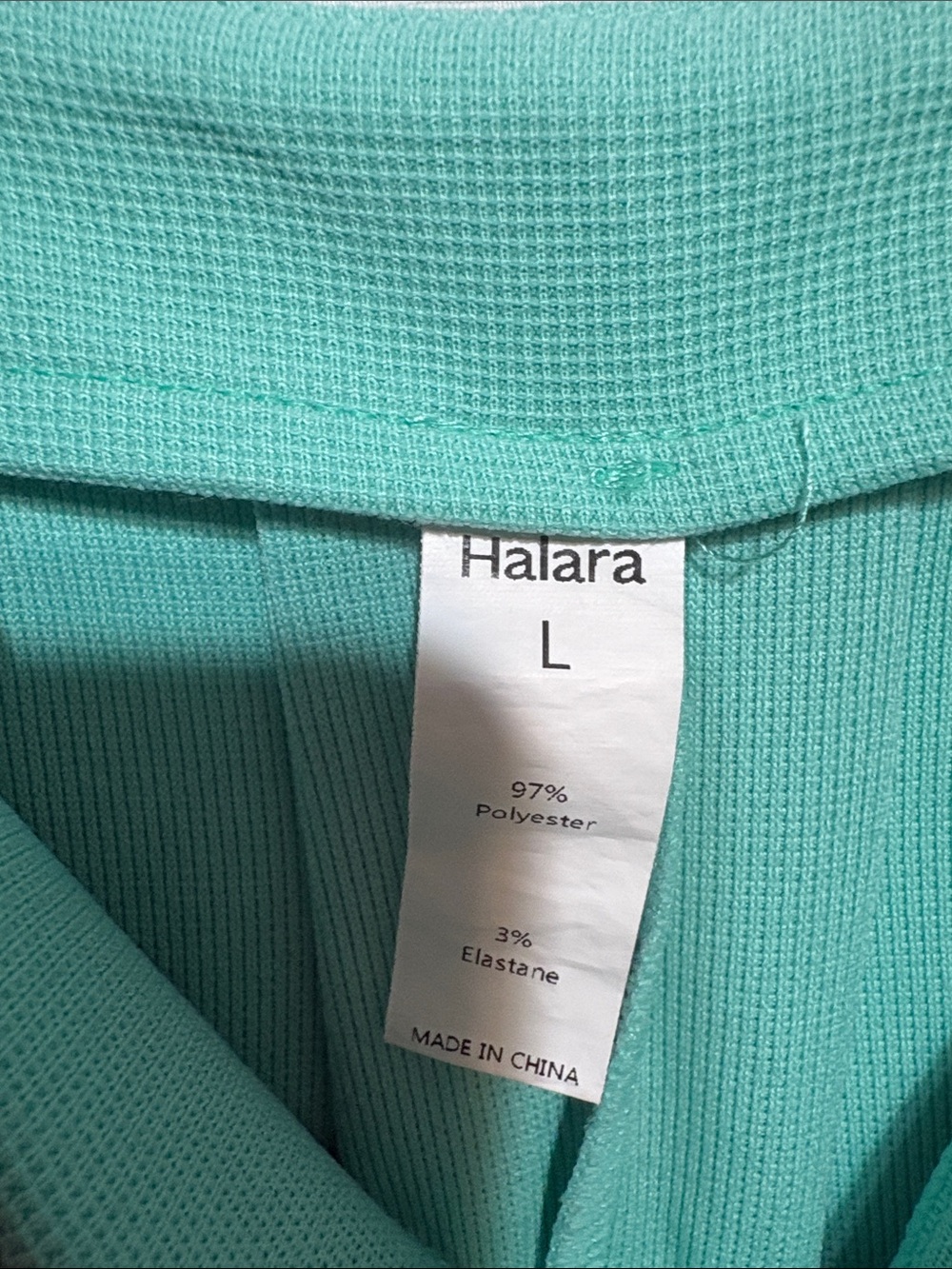 HALARA Mint Green Shorts Romper - Picture 3 of 8